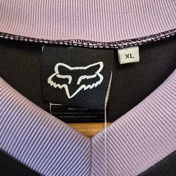 Fox Racing Foxy Girl Racing Jersey in Lavender and Black NWT, size XL - Picture 3 of 6